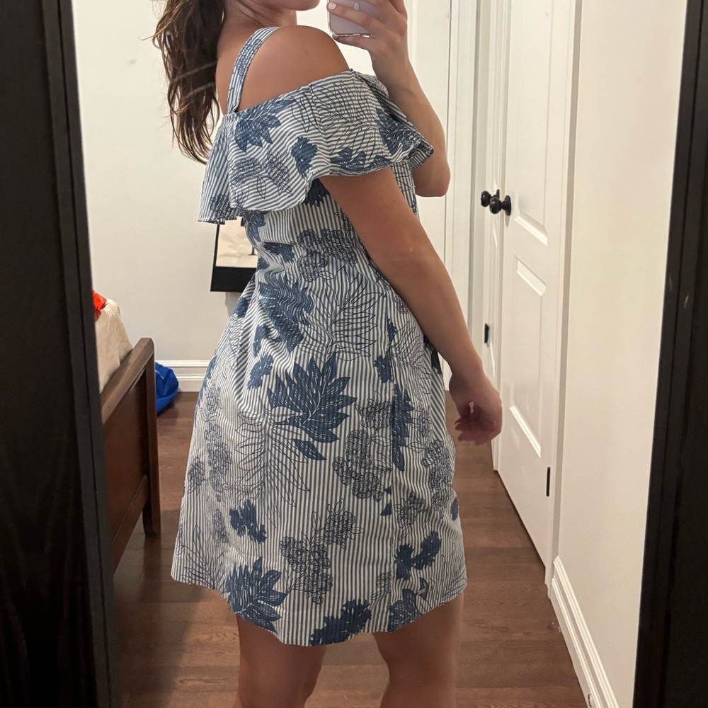 Tommy Hilfiger Floral Off-Shoulder Summer Dress